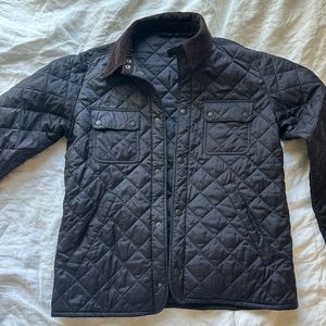 Large Barbour blue quilted jacket